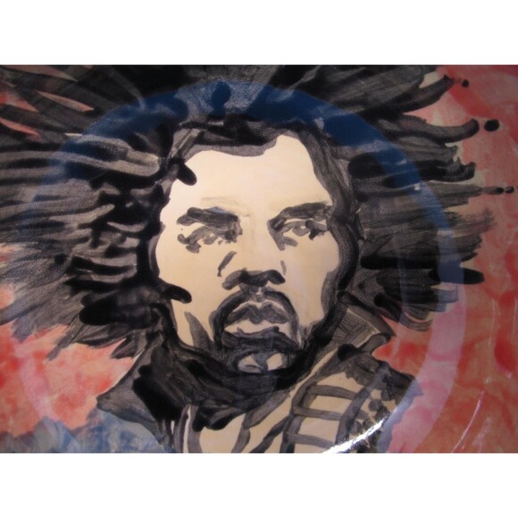 Jimi Hendrix 6 1/4" X 3" Round Footed Cereal Bowl VGC - Picture 3 of 11